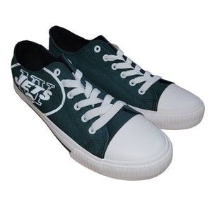New‎ York Jets Men's NFL Foco Sneakers Shoes Green White Size 9 NWT